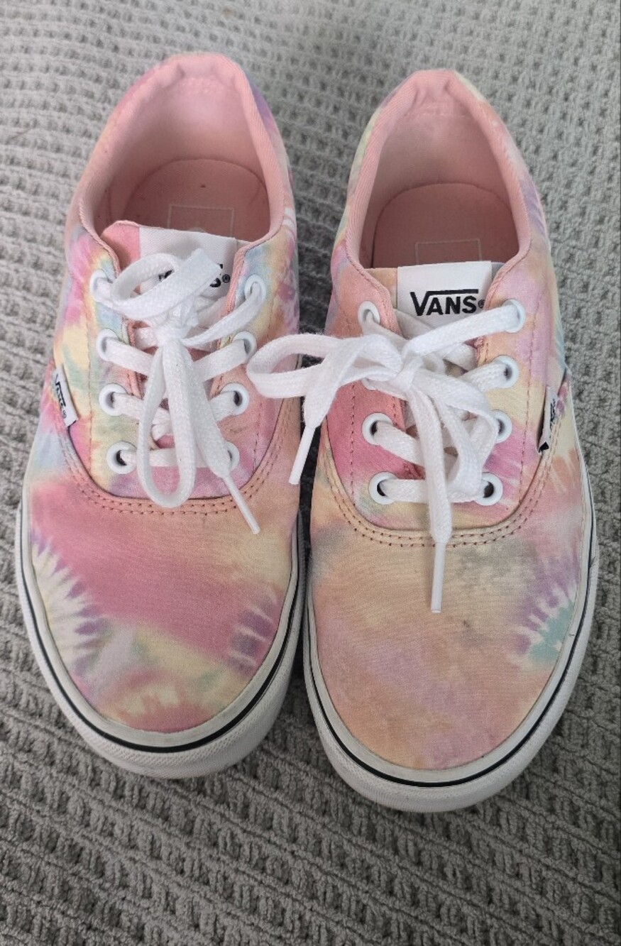 Vans Tie-Dye Low Top Sneakers - Pink Multicolor Sz 6